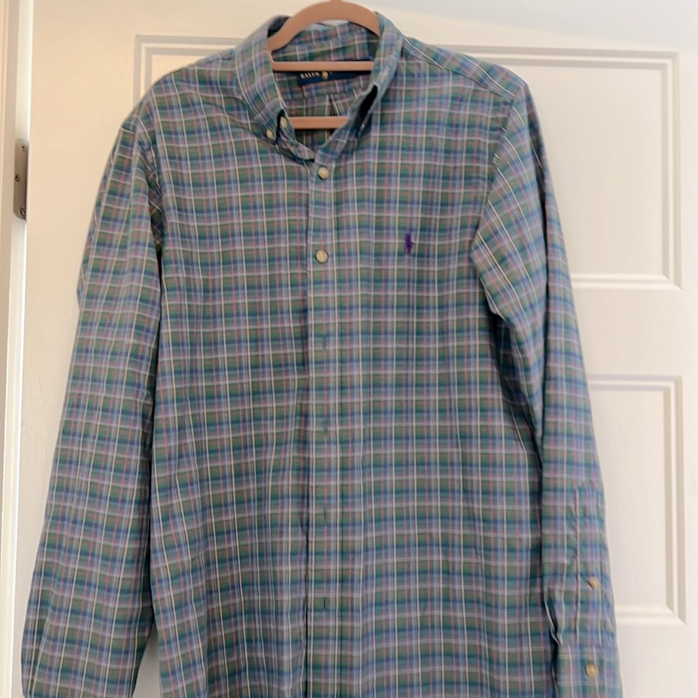 Men’s Ralph Lauren plaid long sleeve button down